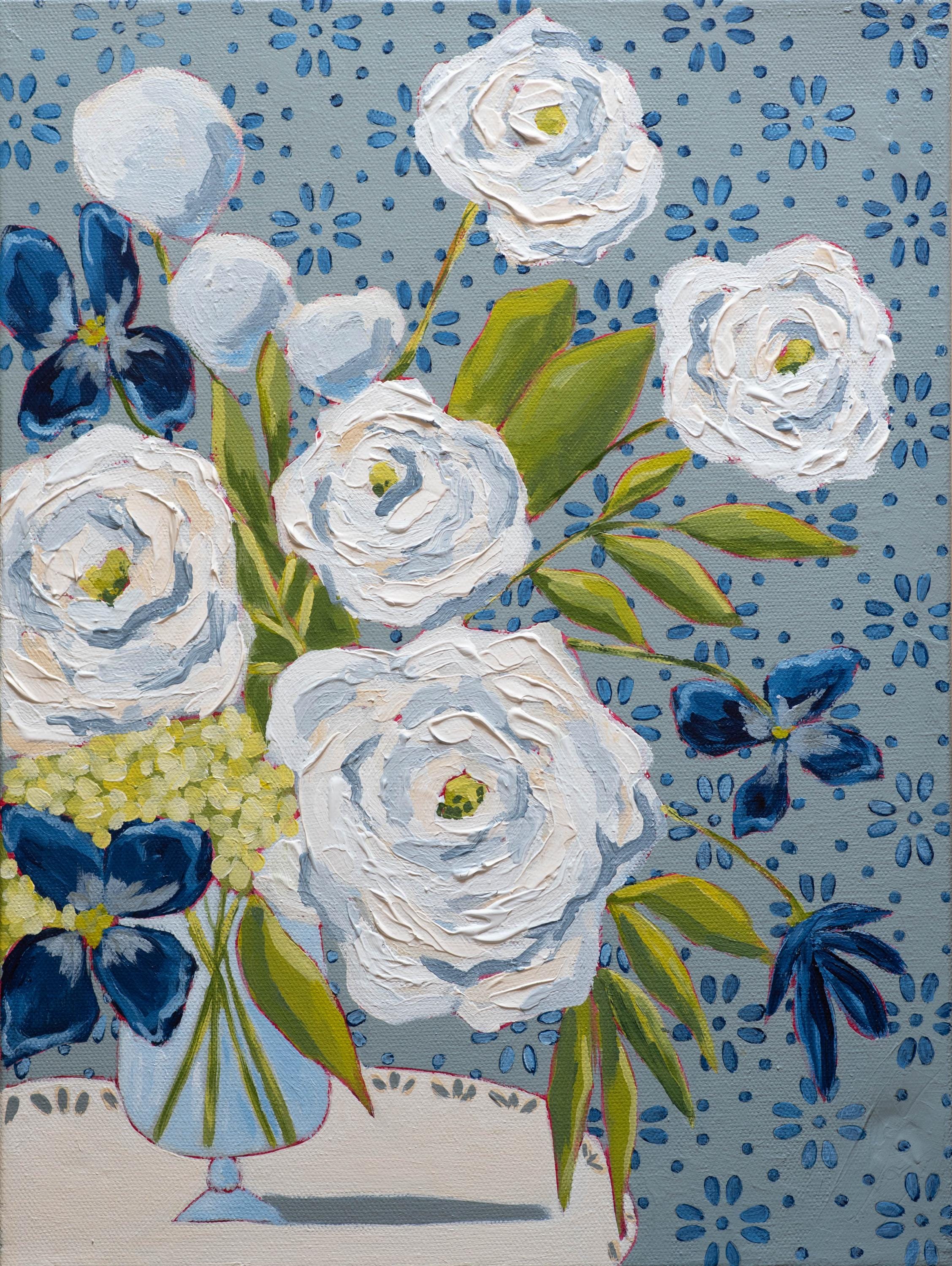 12x16 Midnight Blooms