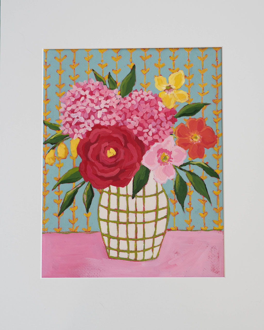 11x14 "Daisy Trio Pattern Study No. 1"