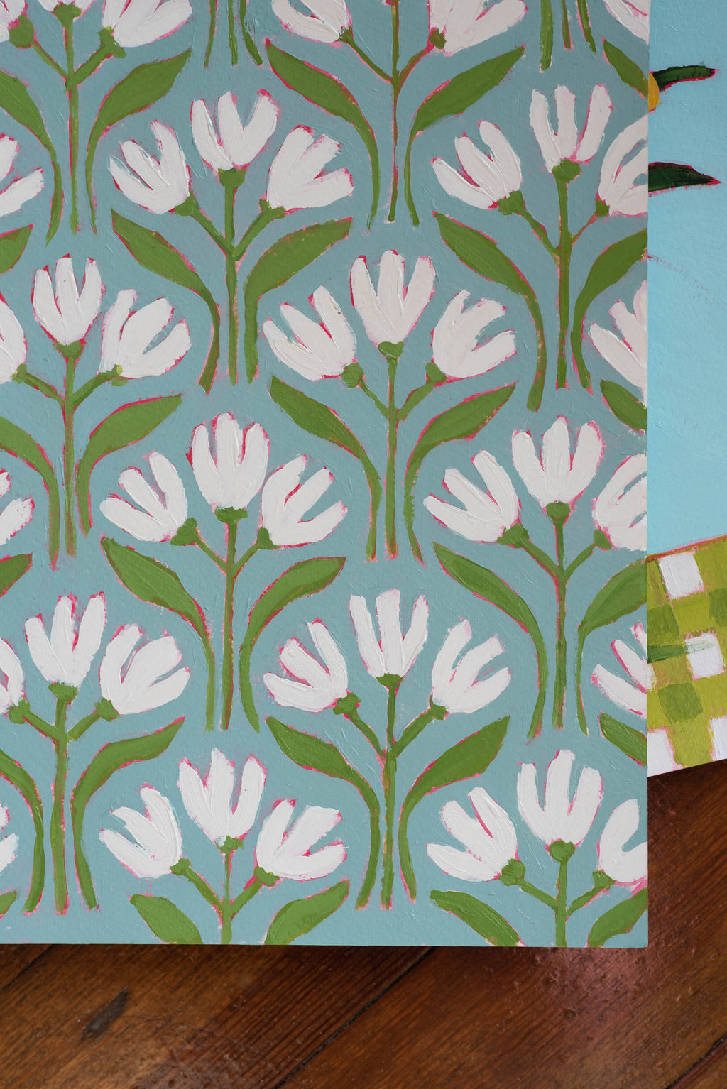 11x14 "Daisy Trio Pattern Study No. 2"