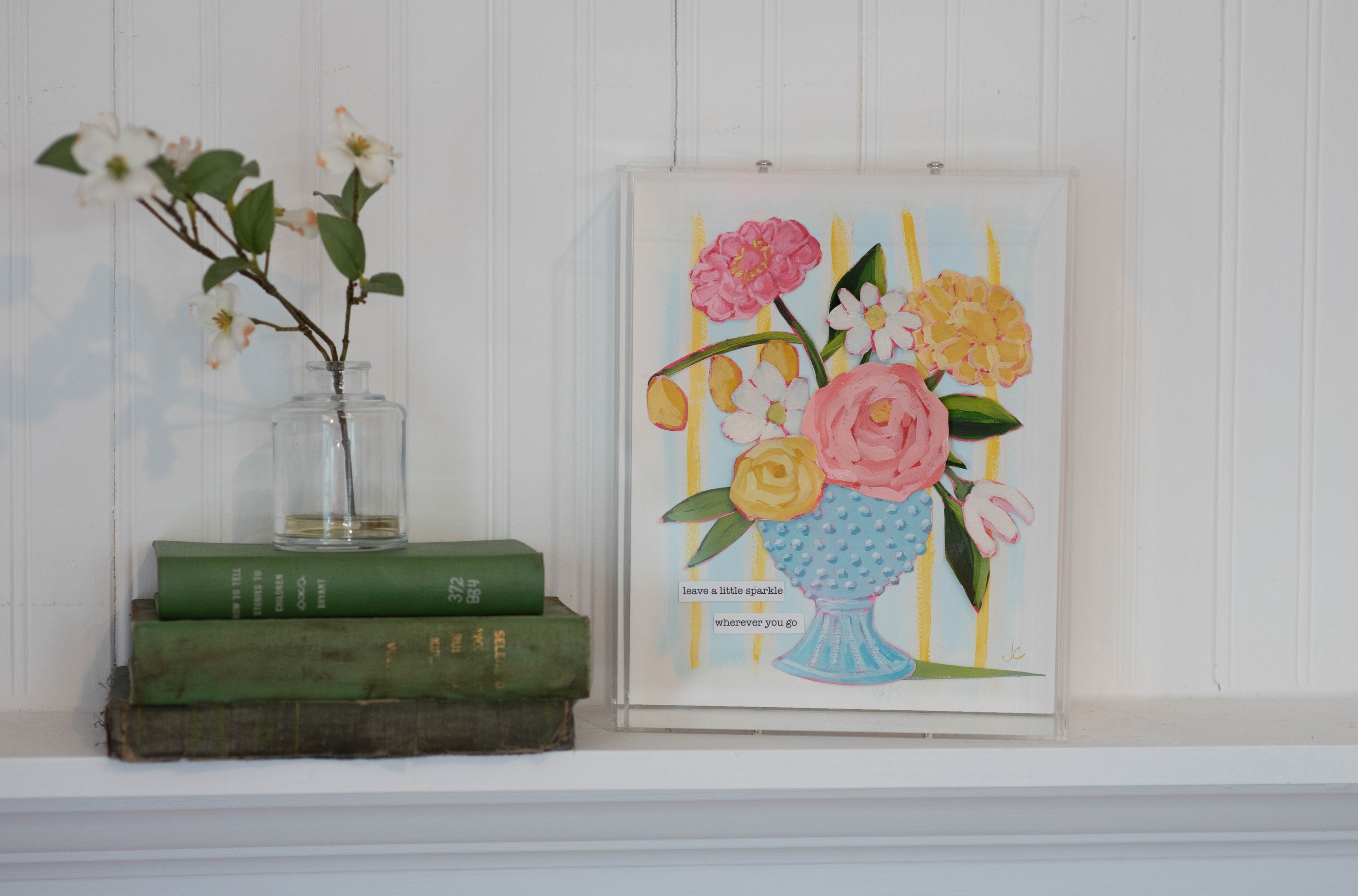 8x10 Joy Bouquet "Leave A Little Sparkle Wherever You Go"
