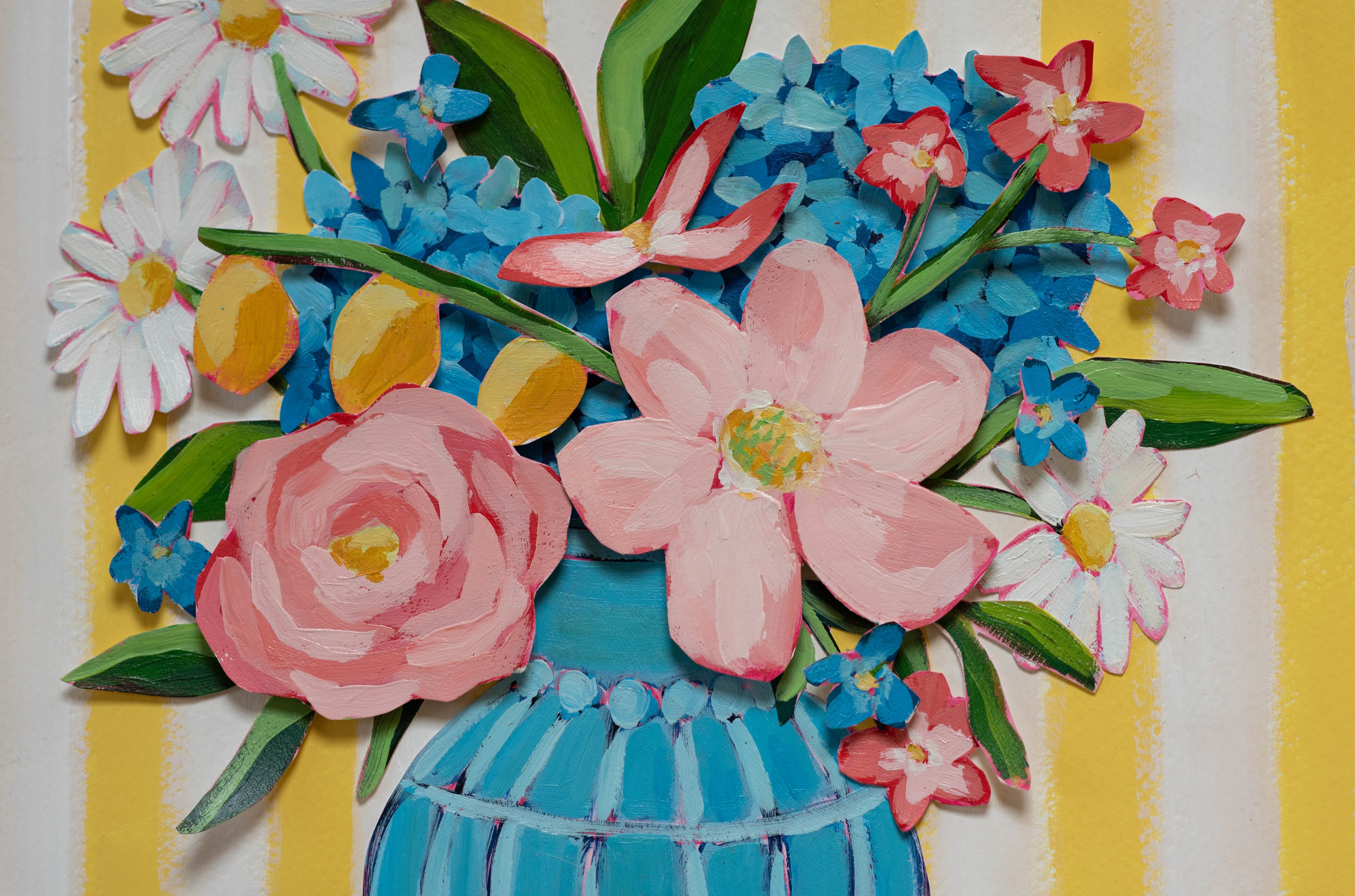 11x14 "Ray Of Sunshine" Joy Bouquet Floral Collage