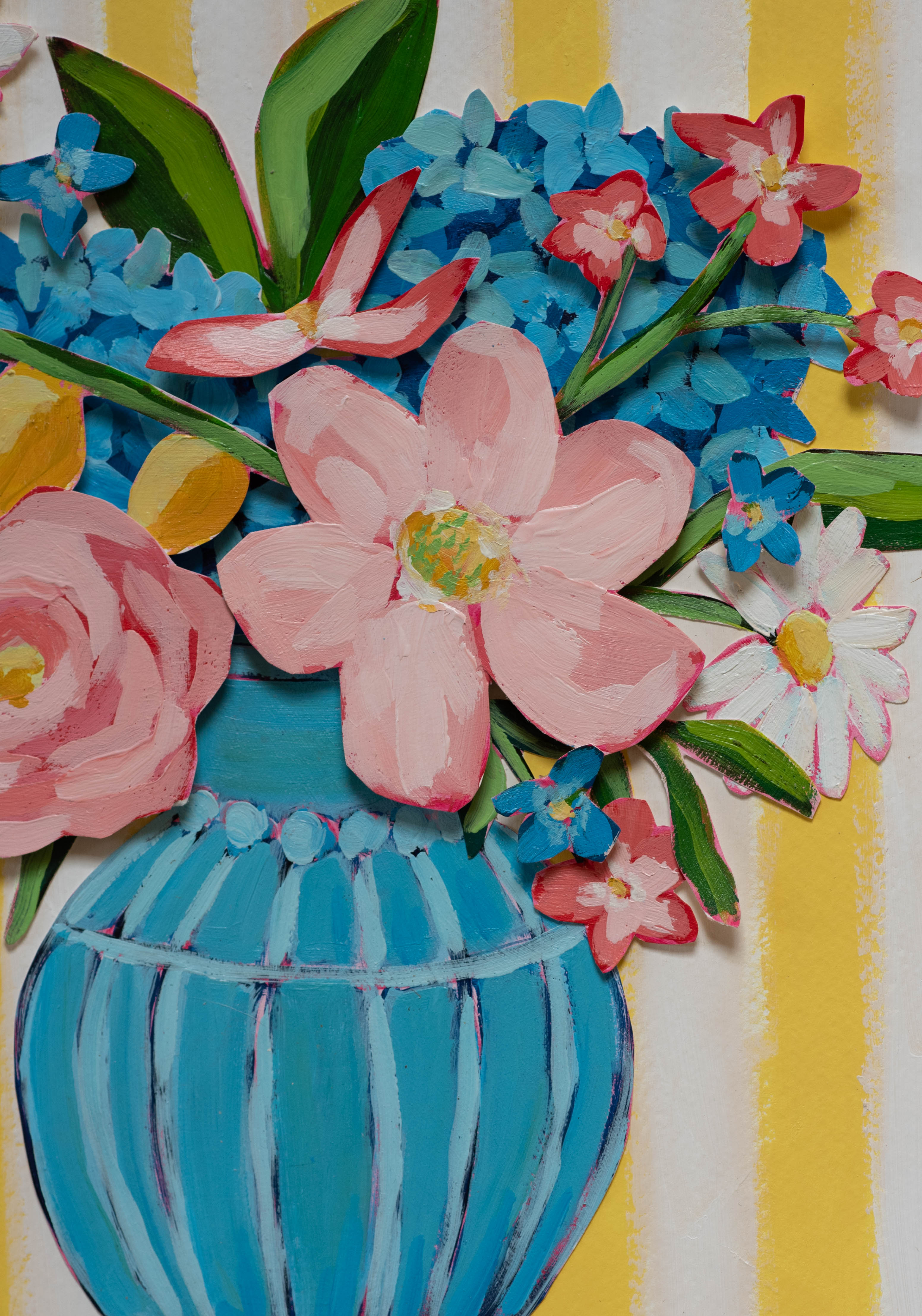 11x14 "Ray Of Sunshine" Joy Bouquet Floral Collage