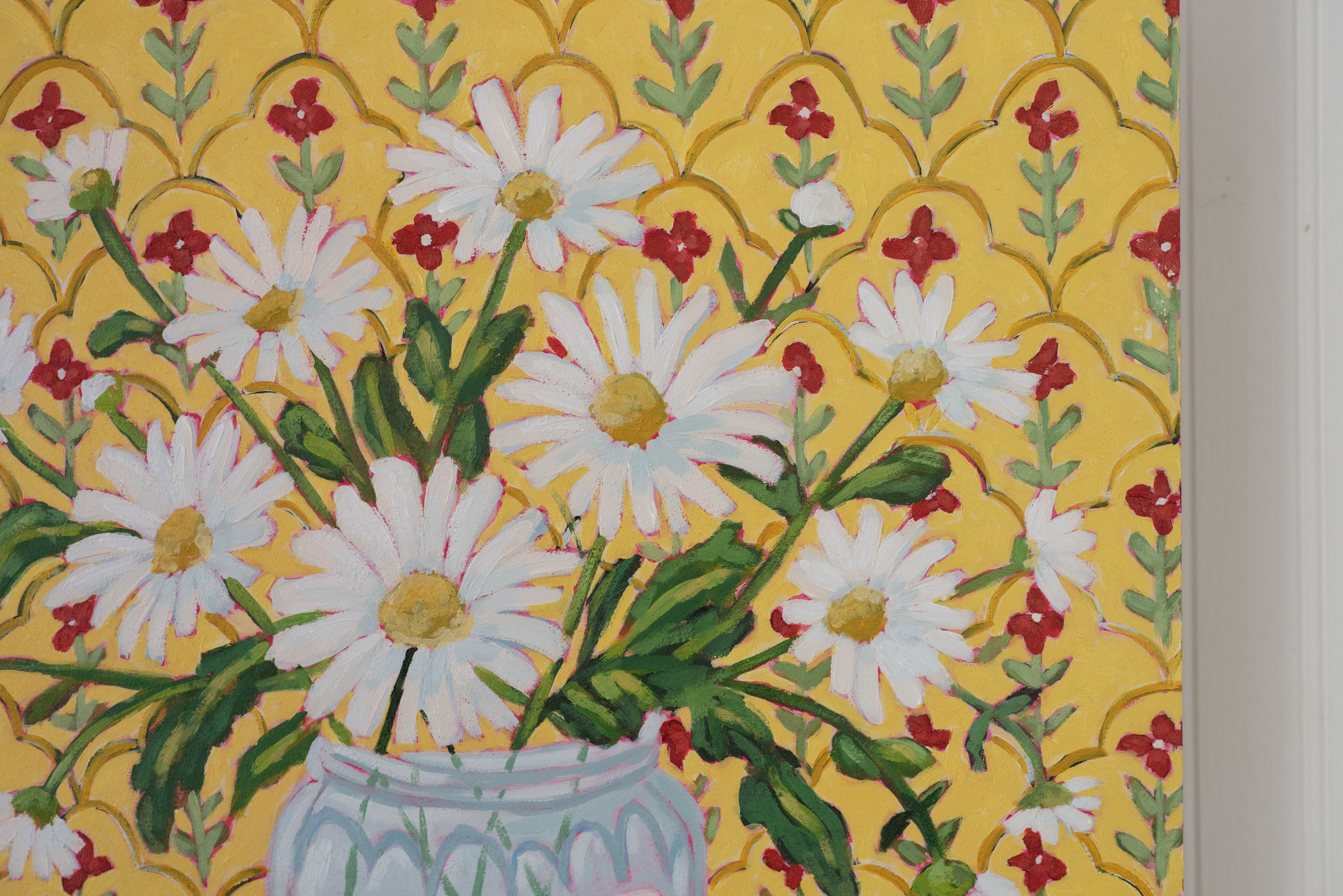 16x16 "Daisies With A Side Of Mustard"