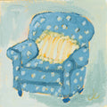 Blue Polka Dot Chair