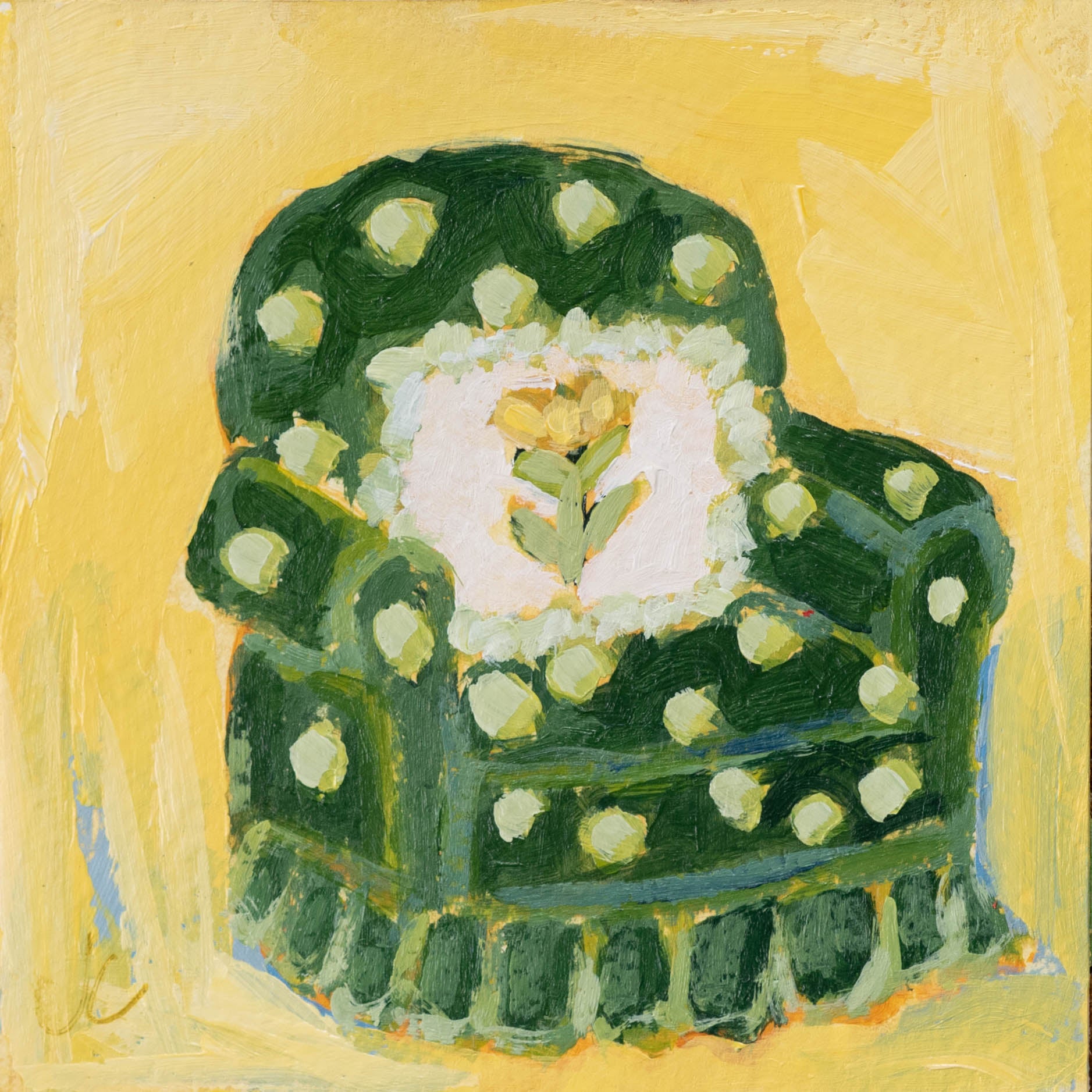 Green Polka Dot Chair
