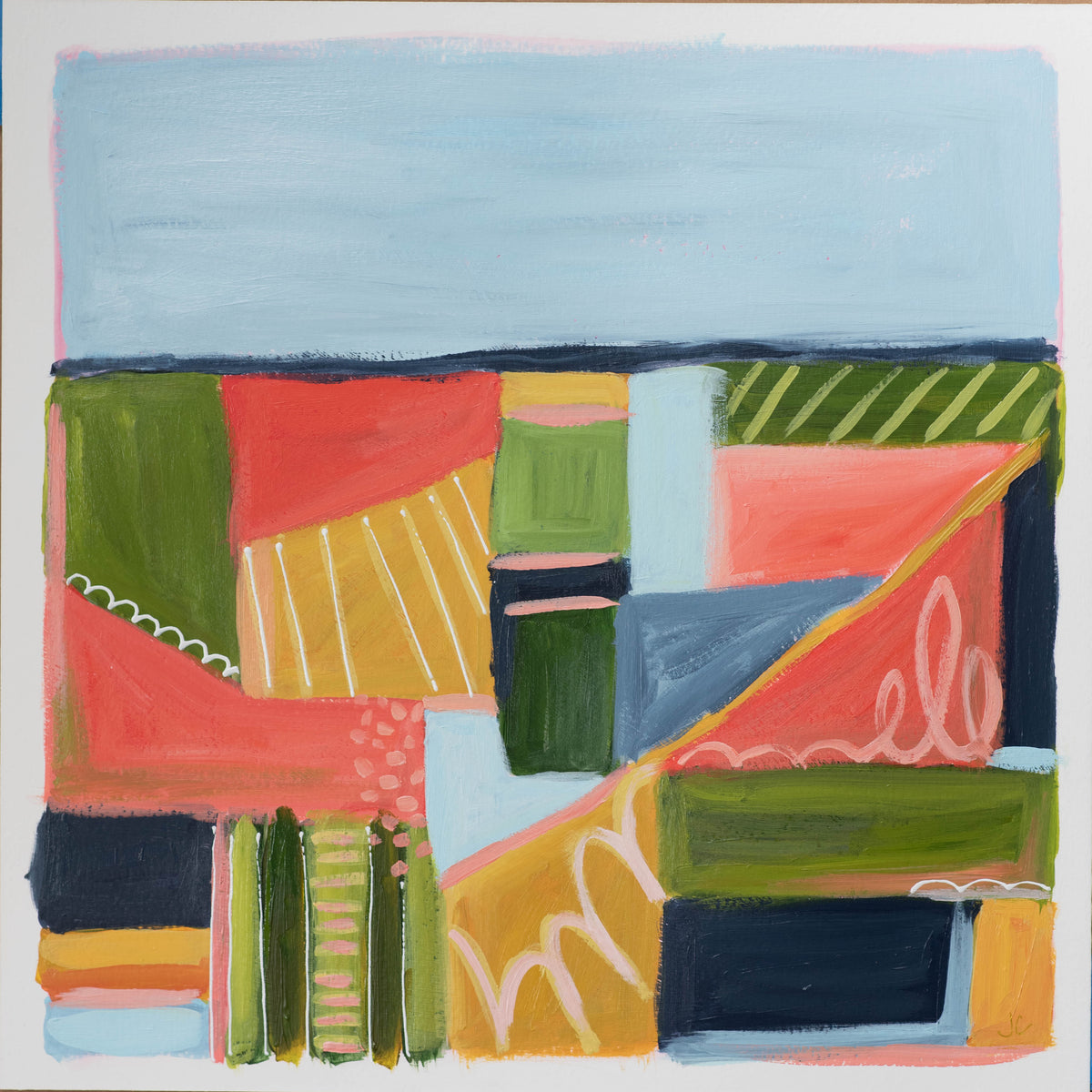 12x12 "Out Past Town"