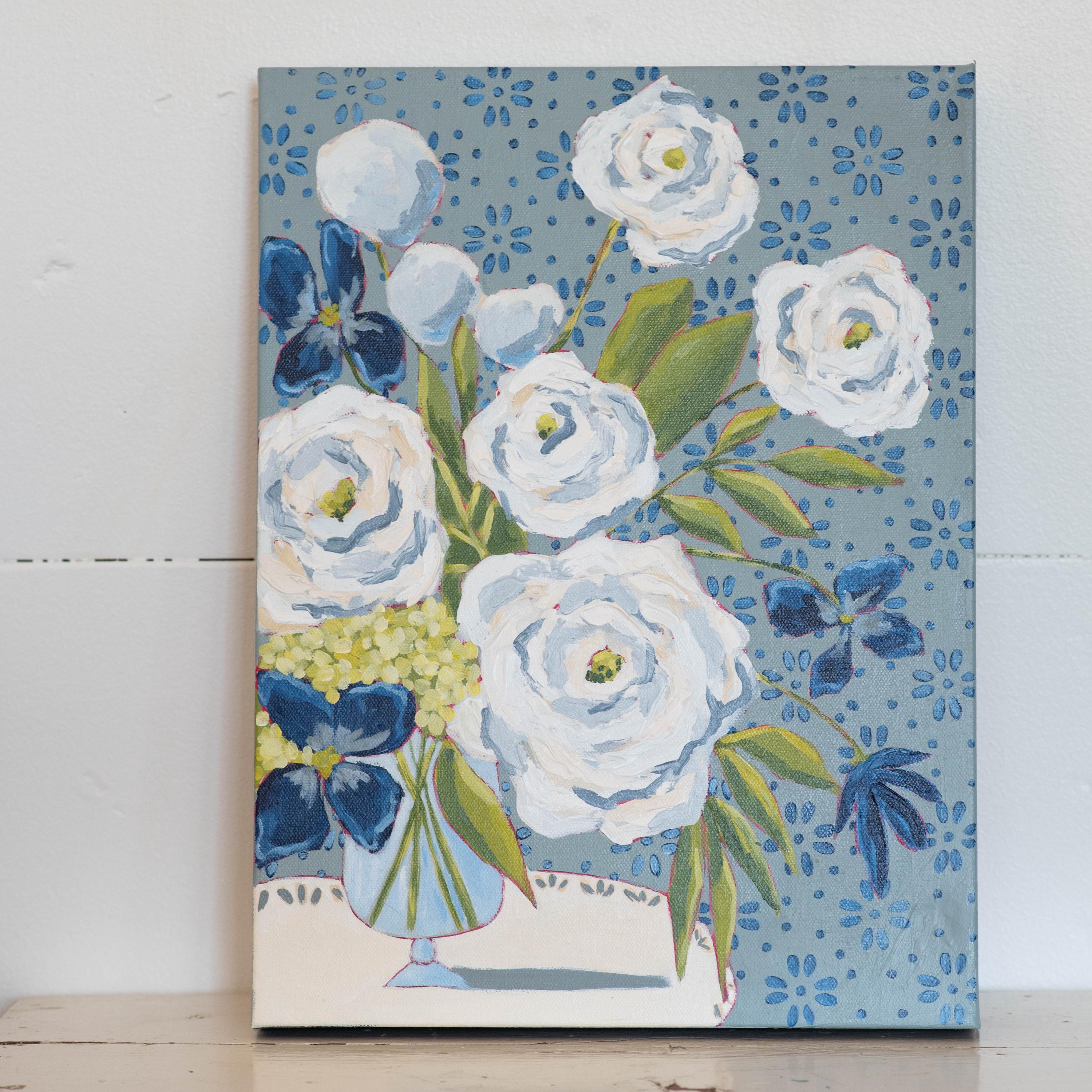 12x16 Midnight Blooms