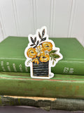 Black & White Stripes Sticker