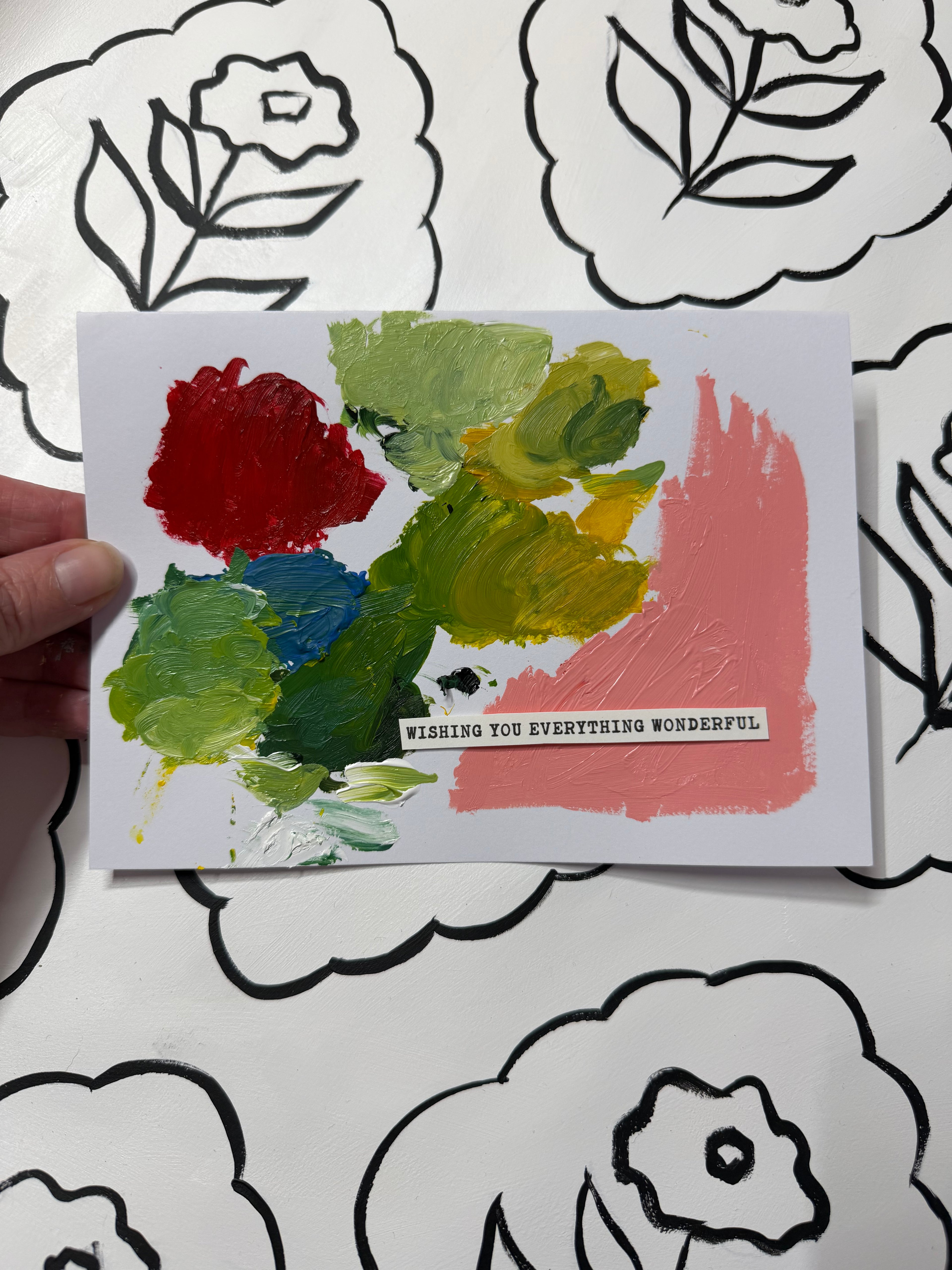 5x7 Palette Greeting Cards