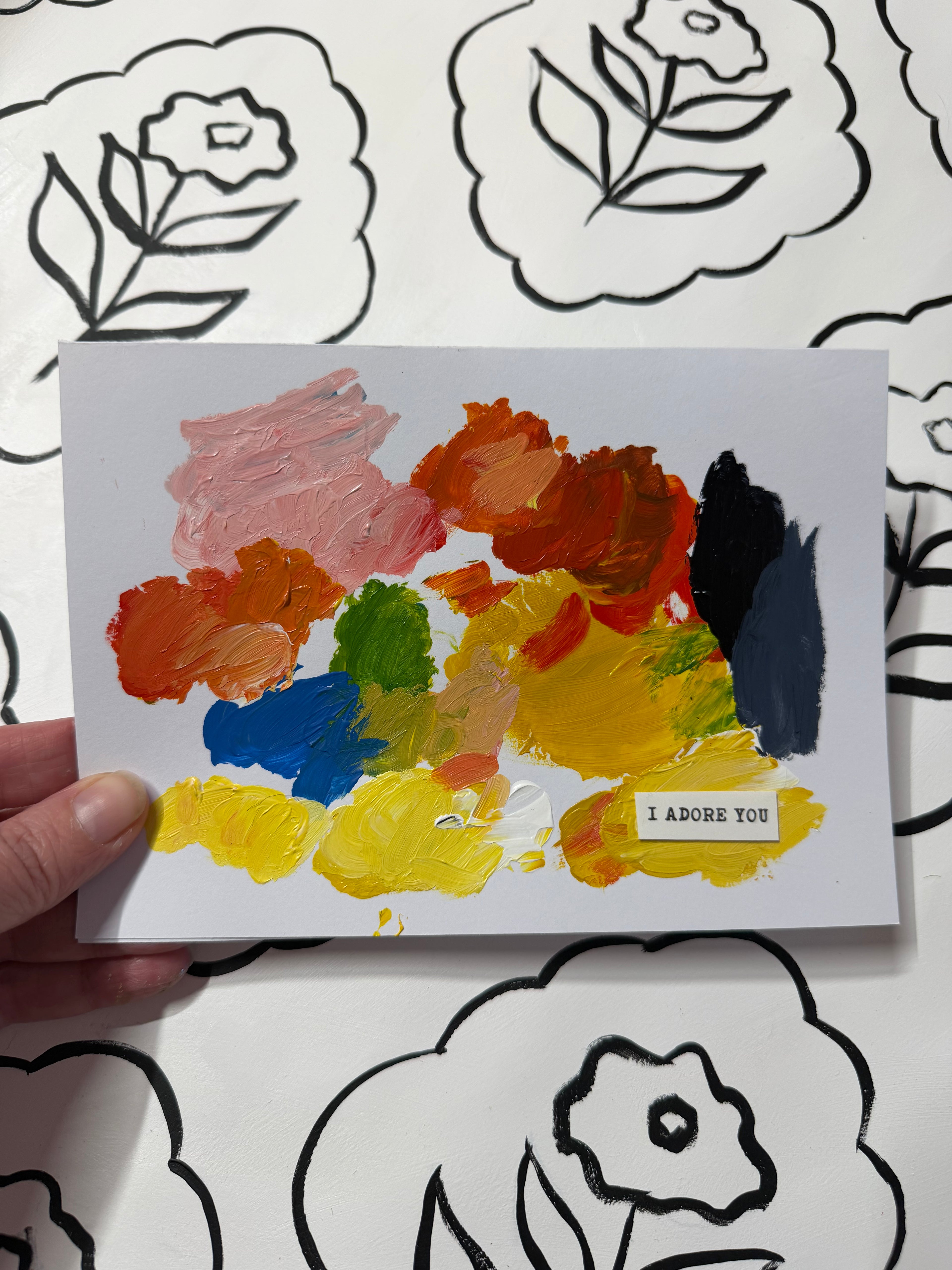 5x7 Palette Greeting Cards