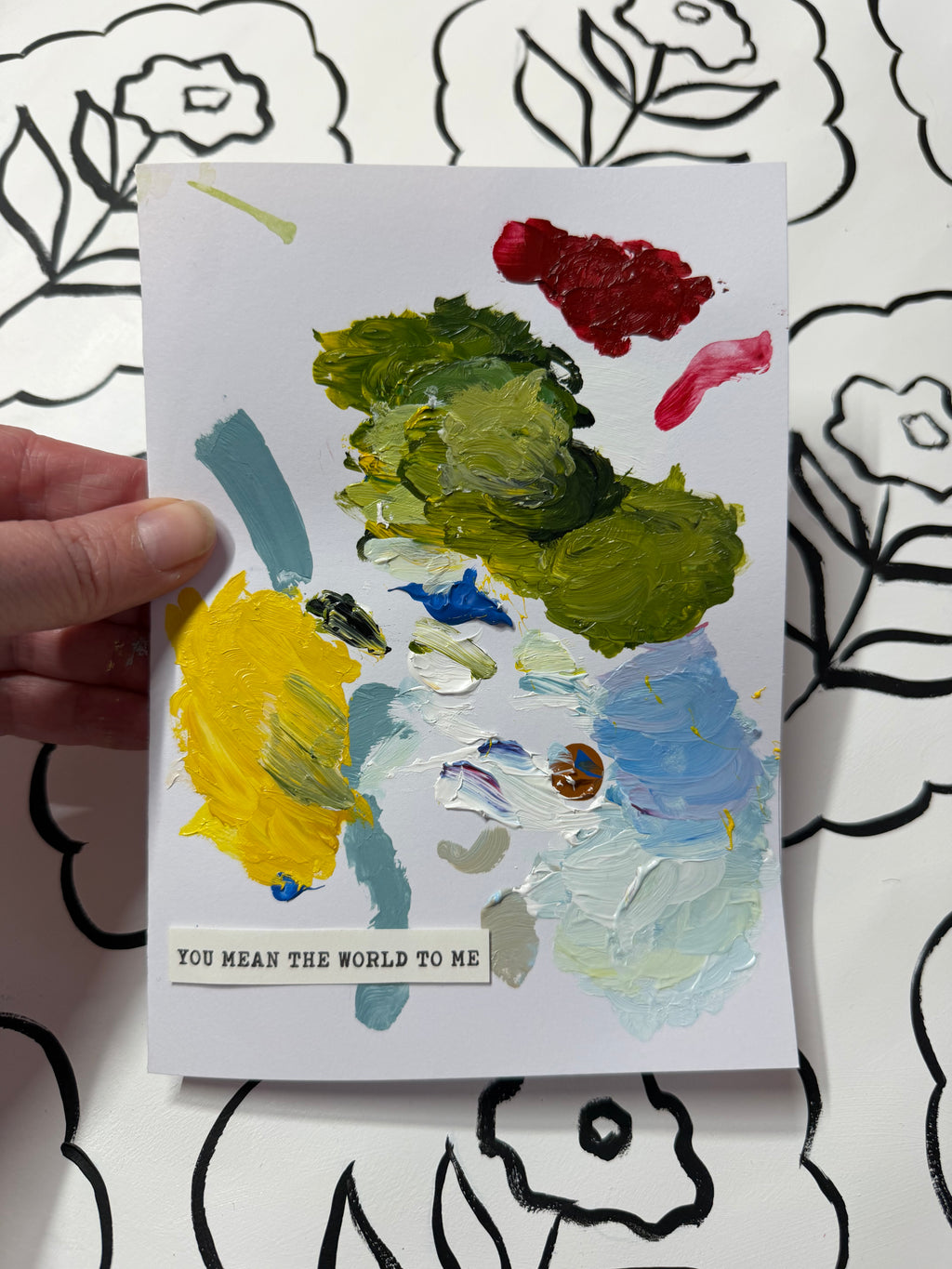 5x7 Palette Greeting Cards