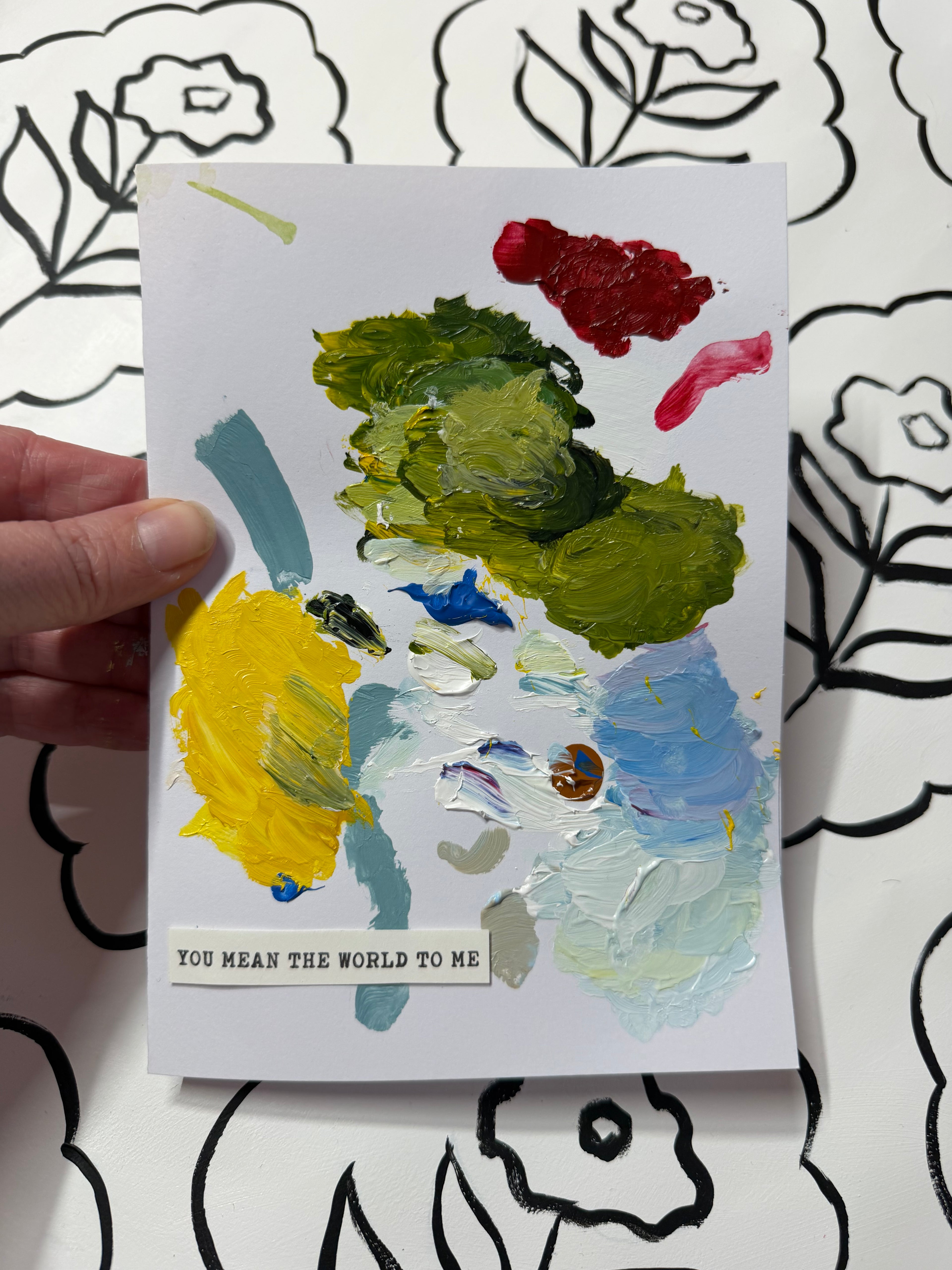 5x7 Palette Greeting Cards
