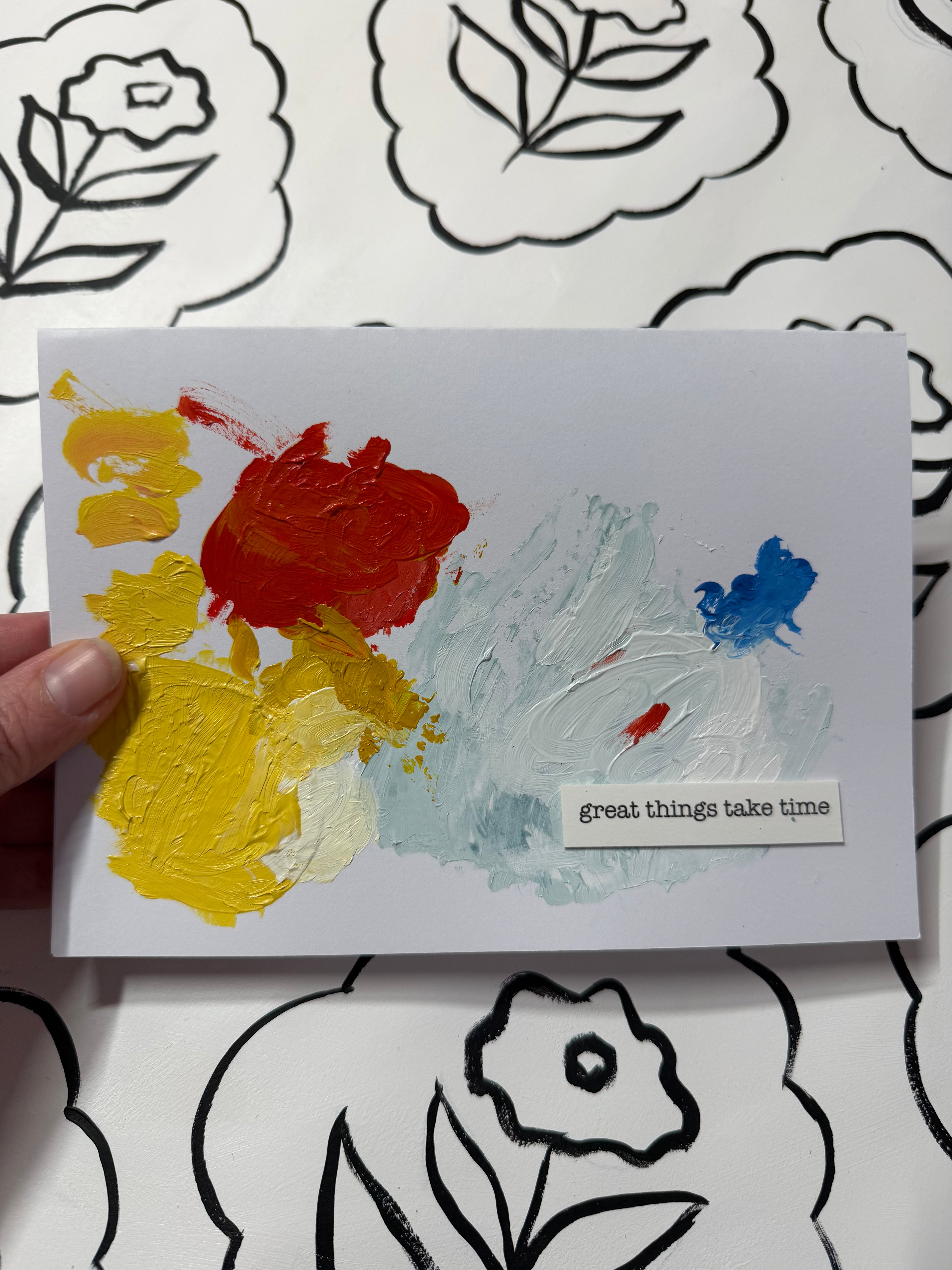 5x7 Palette Greeting Cards