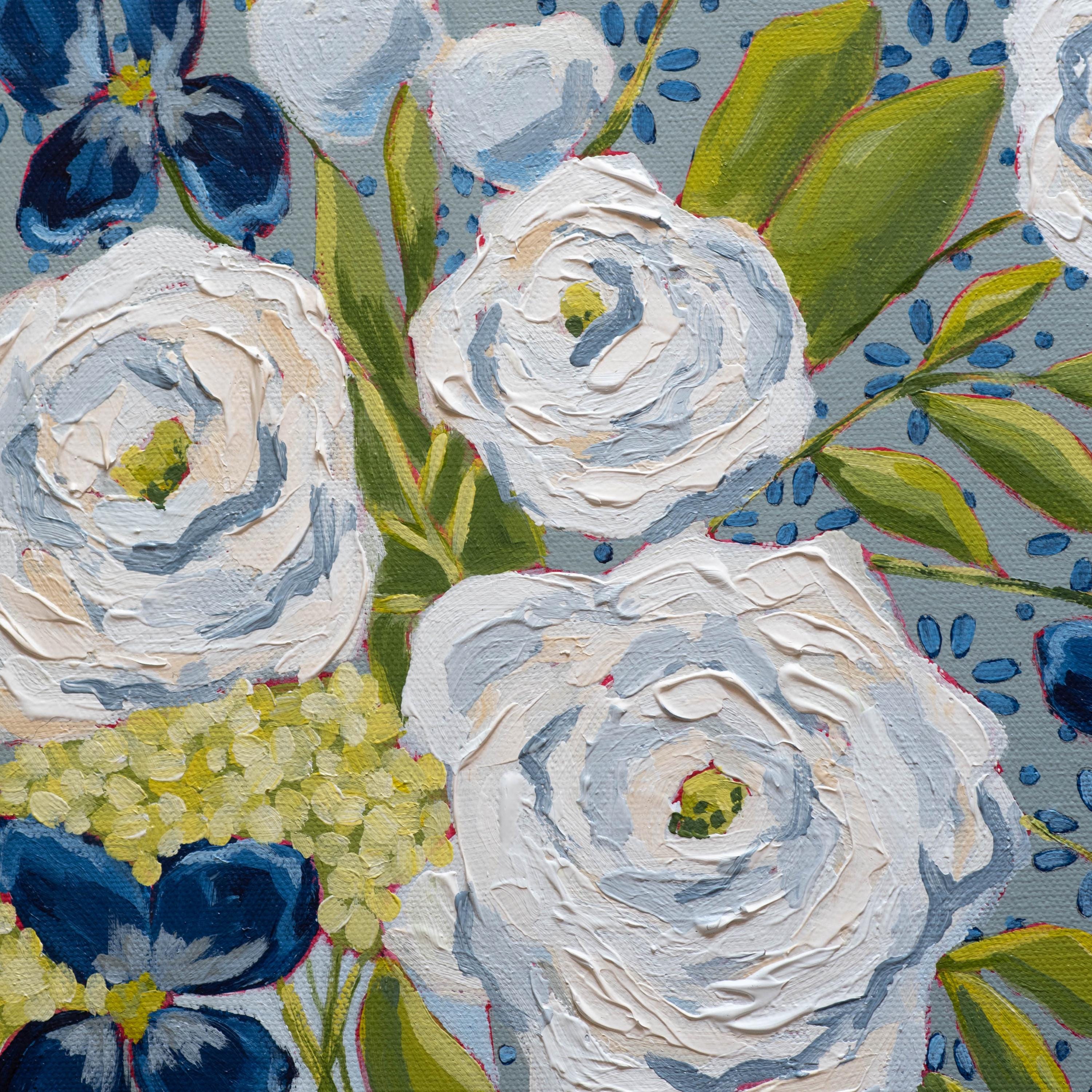 12x16 Midnight Blooms